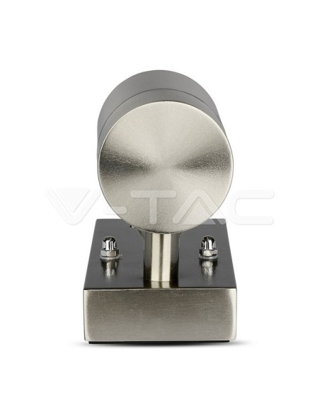 V-TAC VT-7621PIR 7502 Ampoule murale à LED GU10 (Max 35W) avec capteur PIR Couleur métal IP44