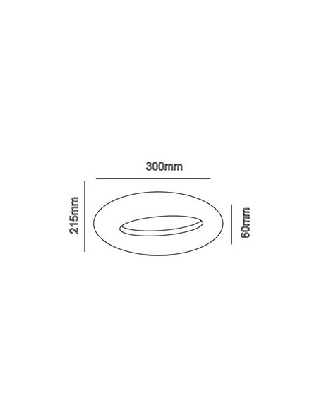 V-TAC VT-811 8309 Lampada LED da Muro Arrotondata 10W Colore Nero 3000K IP20