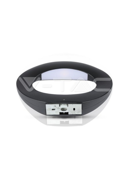 V-TAC VT-811 8310 LED Wandleuchte rund 10W Schwarz Farbe 4000K IP20