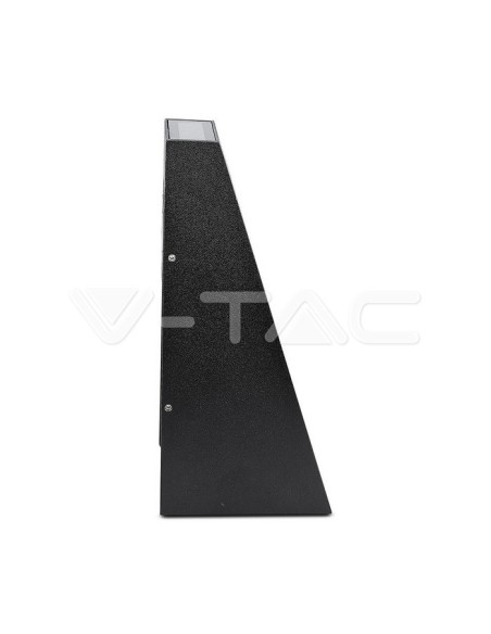 V-TAC VT-826 8297 Lampada LED da Muro 6W Doppio Fascio Luminoso Colore Nero 3000K IP65