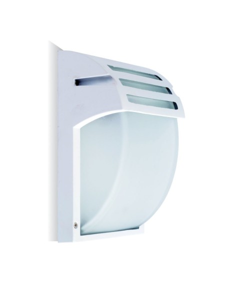 V-TAC VT-754 7077 LED-Wandleuchte mit E27-Fassung (Max 60W) Weißes satiniertes Glas IP44