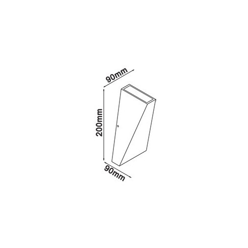 V-TAC VT-826 8296 LED-Wandleuchte 6W...