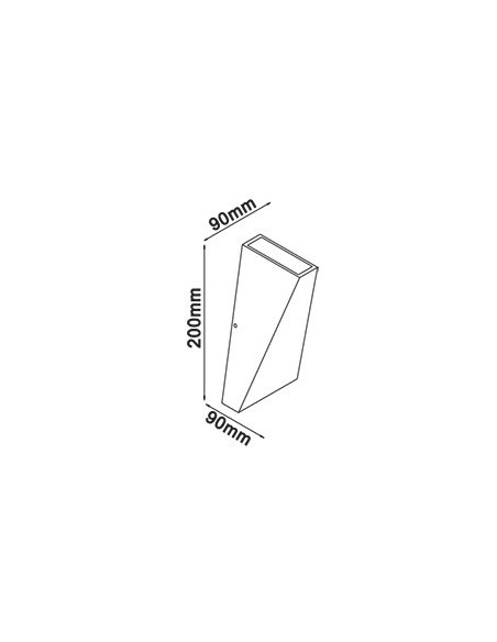 V-TAC VT-826 8296 LED Wall Lamp 6W Dual Light Beam White 4000K IP65