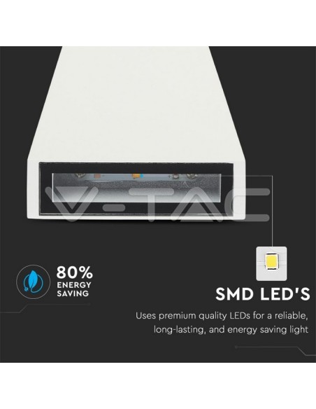 V-TAC VT-826 8295 Lámpara de pared LED 6W Doble haz de luz 3000K Blanco IP65