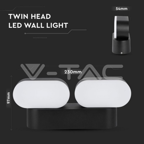 V-TAC VT-814 8293 Lampe murale ovale...
