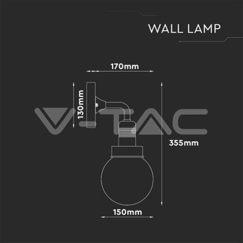 V-TAC VT-720BW 8970 Aplique de...