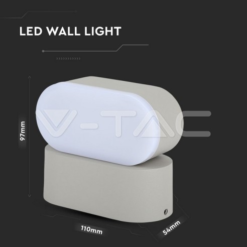 V-TAC VT-816 8290 Lampe murale ovale...