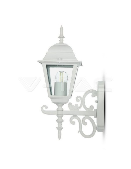 V-TAC VT-760 7520 Kleine LED Lantaarn Wandlamp met E27 (Max 60W) Naar boven gericht Matwit IP44