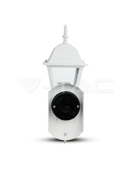 V-TAC VT-760 7520 Lámpara LED pequeña de pared con E27 (máx. 60W) orientada hacia arriba Blanco mate IP44