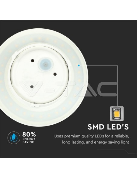 V-TAC VT-741 7525 LED Round Wall Lamp 6W White Colour 4000K IP65