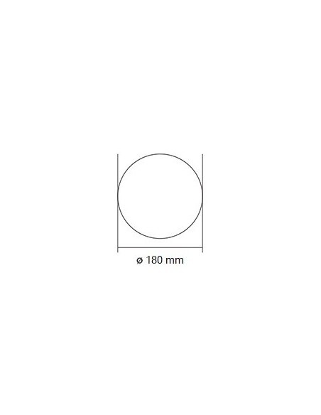 V-TAC VT-743 7526 LED Runde Wandleuchte 9W Weiß Farbe 3000K IP65