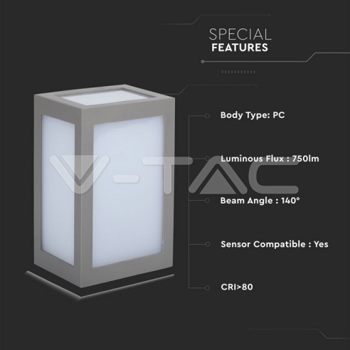 V-TAC VT-822 8337 LED Lantern Wall...