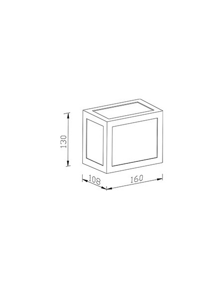 V-TAC VT-822 8338 Lámpara LED de pared 12W Color Gris 4000K IP65