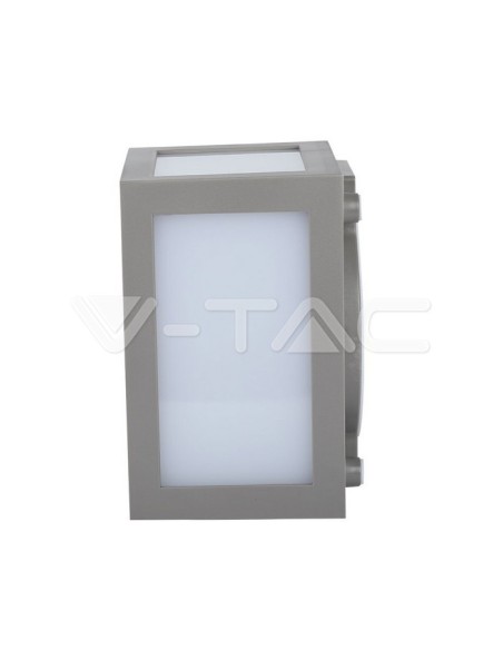 V-TAC VT-822 8338 Lampada LED da Muro a Lanterna 12W Colore Grigio 4000K IP65