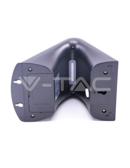 V-TAC VT-768 7528 Solar LED Battery Wall Lamp 3W 30LED with PIR Sensor Colour Black 3000K+4000K IP65