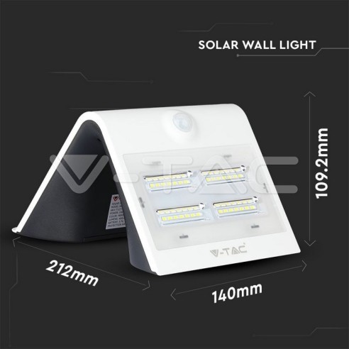 V-TAC VT-768 7528 Solar LED Battery...