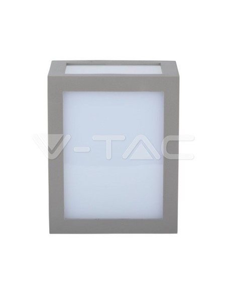 V-TAC VT-822 8339 Lampada LED da Muro a Lanterna 12W Colore Grigio 6400K IP65