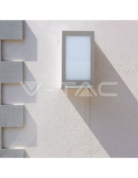 V-TAC VT-822 8339 LED Lantern Wall Lamp 12W Colour Grey 6400K IP65