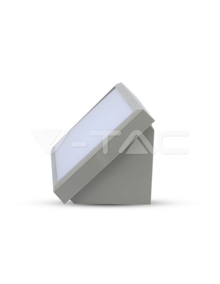 V-TAC VT-8055 8237 Lampada LED da Muro Angolare 20W Colore Grigio Chiaro 4000K IP65