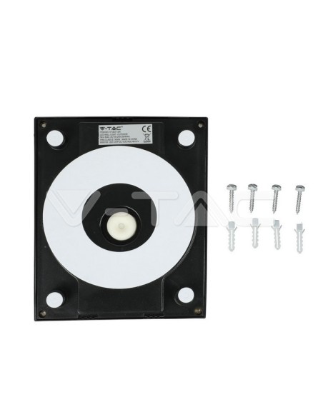 V-TAC VT-822 8340 12W LED Lámpara de Pared Color Negro 3000K IP65