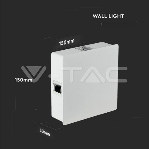 V-TAC VT-704 8210 4W Quadratische...