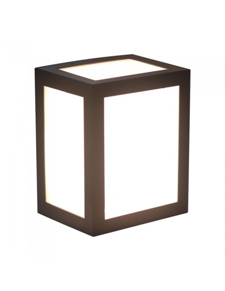 V-TAC VT-822 8342 LED Lantern Wall Lamp 12W Colour Black 6400K IP65