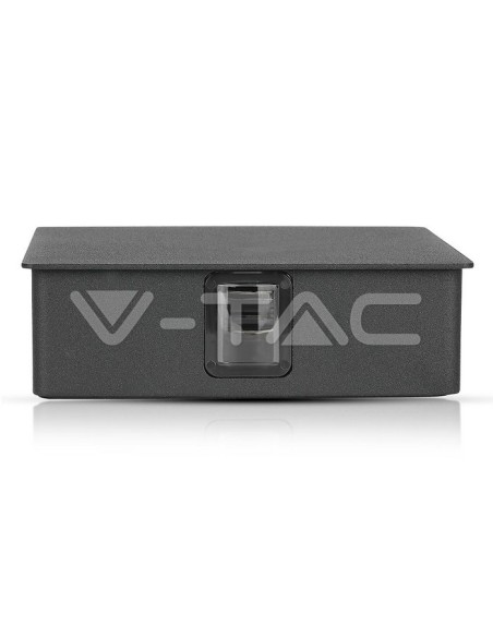 V-TAC VT-704 8211 Lampada LED da Muro Quadrato 4W Colore Nero 3000K IP65