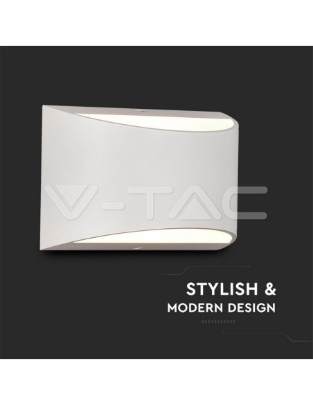 V-TAC VT-815 8683 Puce LED Bridgelux 10W Applique à double faisceau lumineux Blanc 4000K IP54