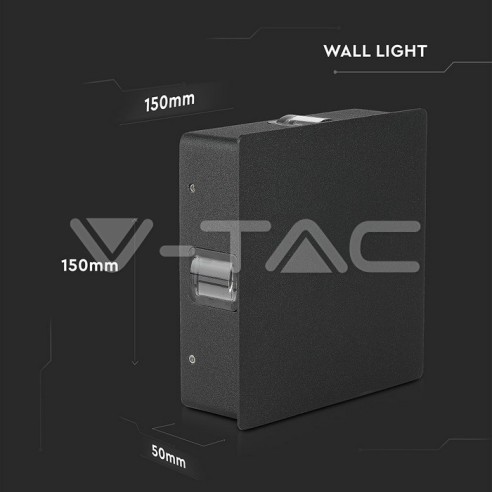 V-TAC VT-704 8212 4W Square LED Wall...