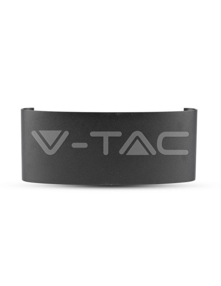 V-TAC VT-848 8620 Applique LED da Muro 8W Doppio Fascio Luminoso Corpo Nero 4000K IP54