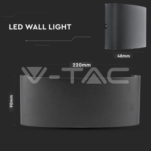 V-TAC VT-848 8620 LED Wall Light 8W...