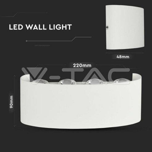 V-TAC VT-848 8617 Applique LED da...