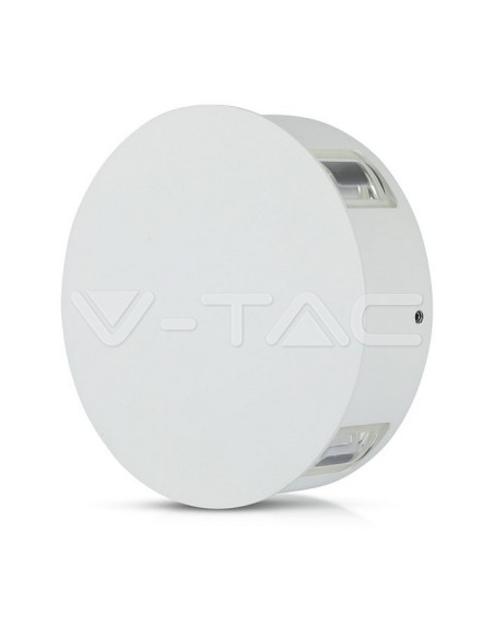 V-TAC VT-706 8213 LED Round Wall Lamp 4W Colour White 3000K IP65