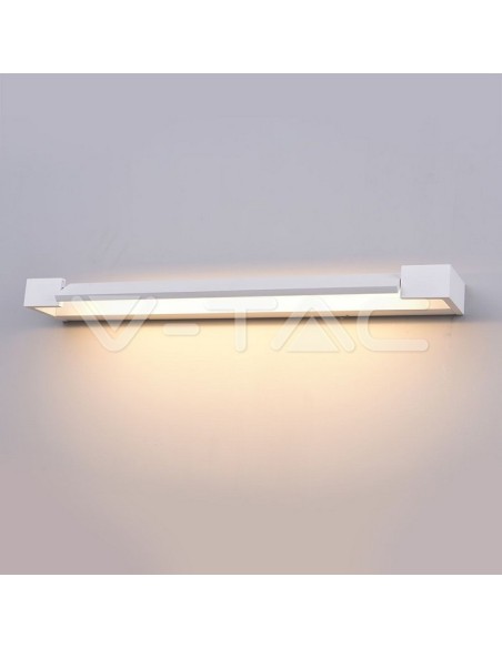 V-TAC VT-819 8533 Lampada LED da Muro Rettangolare 18W con Pannello Ruotabile 90° Colore Bianco 3000K IP44