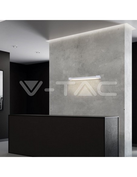 V-TAC VT-819 8533 Lampada LED da Muro Rettangolare 18W con Pannello Ruotabile 90° Colore Bianco 3000K IP44