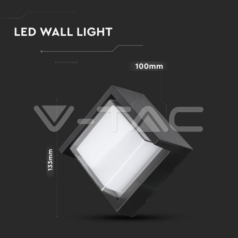 V-TAC VT-831 8610 6W Vierkante LED...