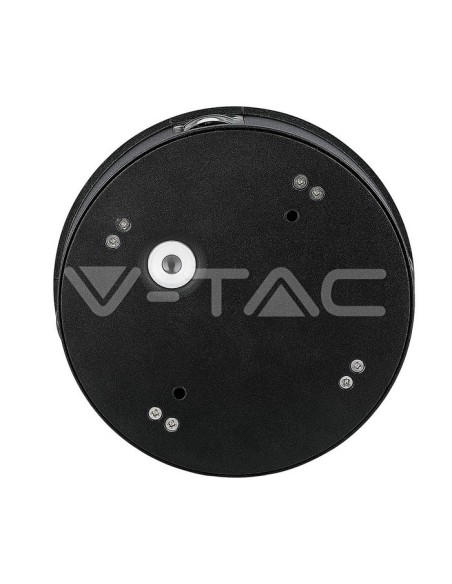V-TAC VT-706 8216 LED 4W Round Wall Lamp Black Colour 4000K IP65