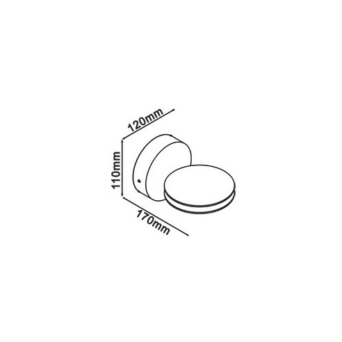 V-TAC VT-707 8217 LED Round Wall Lamp...