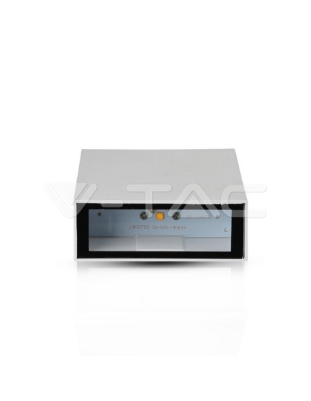 V-TAC VT-844 8560 Lampada LED da Muro Rettangolare 4W Colore Bianco 3000K IP65