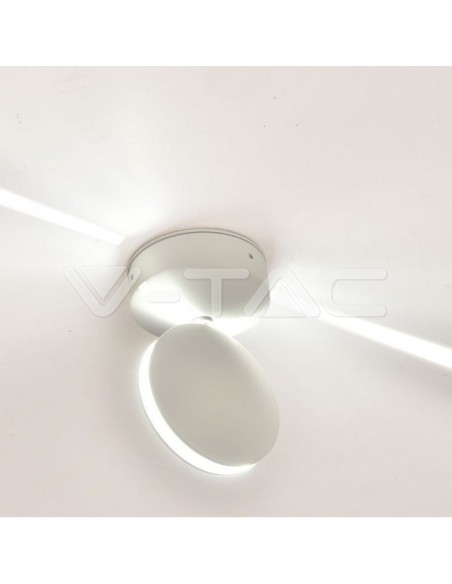 V-TAC VT-707 8218 LED Round Wall Lamp 7W 360° Light Beam White 4000K IP65