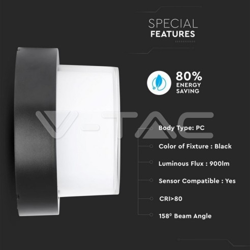 V-TAC VT-828 8541 LED Round Wall Lamp...