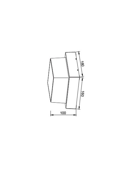 V-TAC VT-828 8544 Applique LED carrée 12W couleur noire 4000K IP65