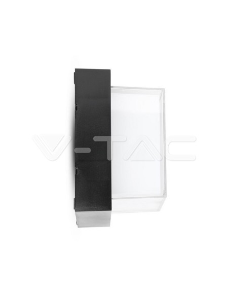 V-TAC VT-828 8544 Lampada LED da Muro Quadrata 12W Colore Nero 4000K IP65
