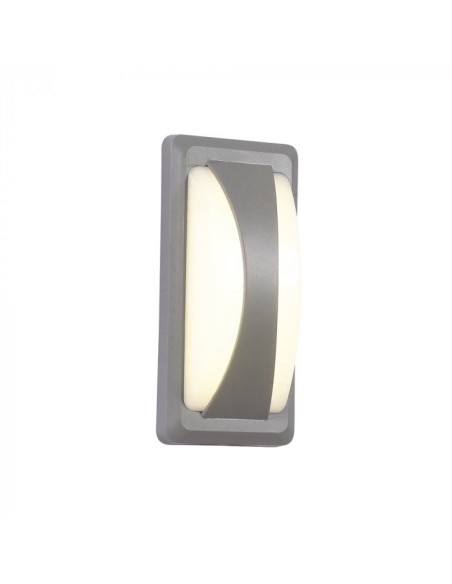 V-TAC VT-8058 8245 Aplique Rectangular LED 12W Color Gris 3000K IP65