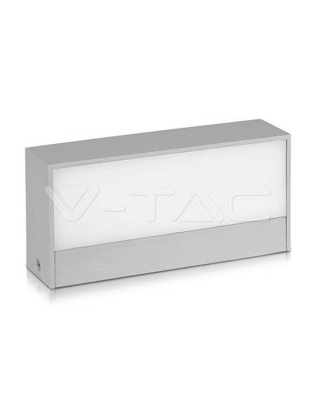 V-TAC VT-8056 8241 LED-Rechteckige Wandleuchte 9W Doppelter Lichtstrahl Grau 6400K IP65