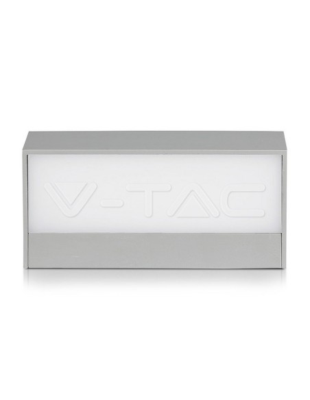 V-TAC VT-8056 8241 LED-Rechteckige Wandleuchte 9W Doppelter Lichtstrahl Grau 6400K IP65
