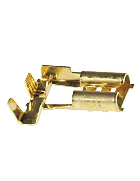 Female faston 6.35mm angle