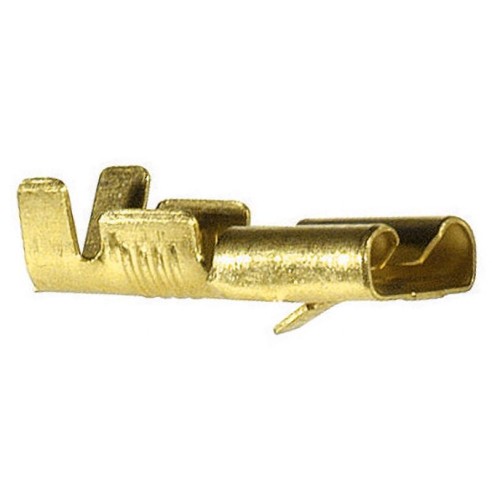Faston femmina 6,35mm con dentino di...