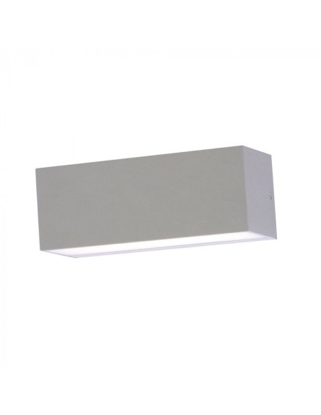 V-TAC VT-8057 8242 LED Rectangular Wall Lamp 12W Dual Light Beam Grey 3000K IP65