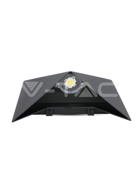 V-TAC VT-825 8282 Lampada LED da Muro a Tasca 5W Colore Nero 3000K IP65